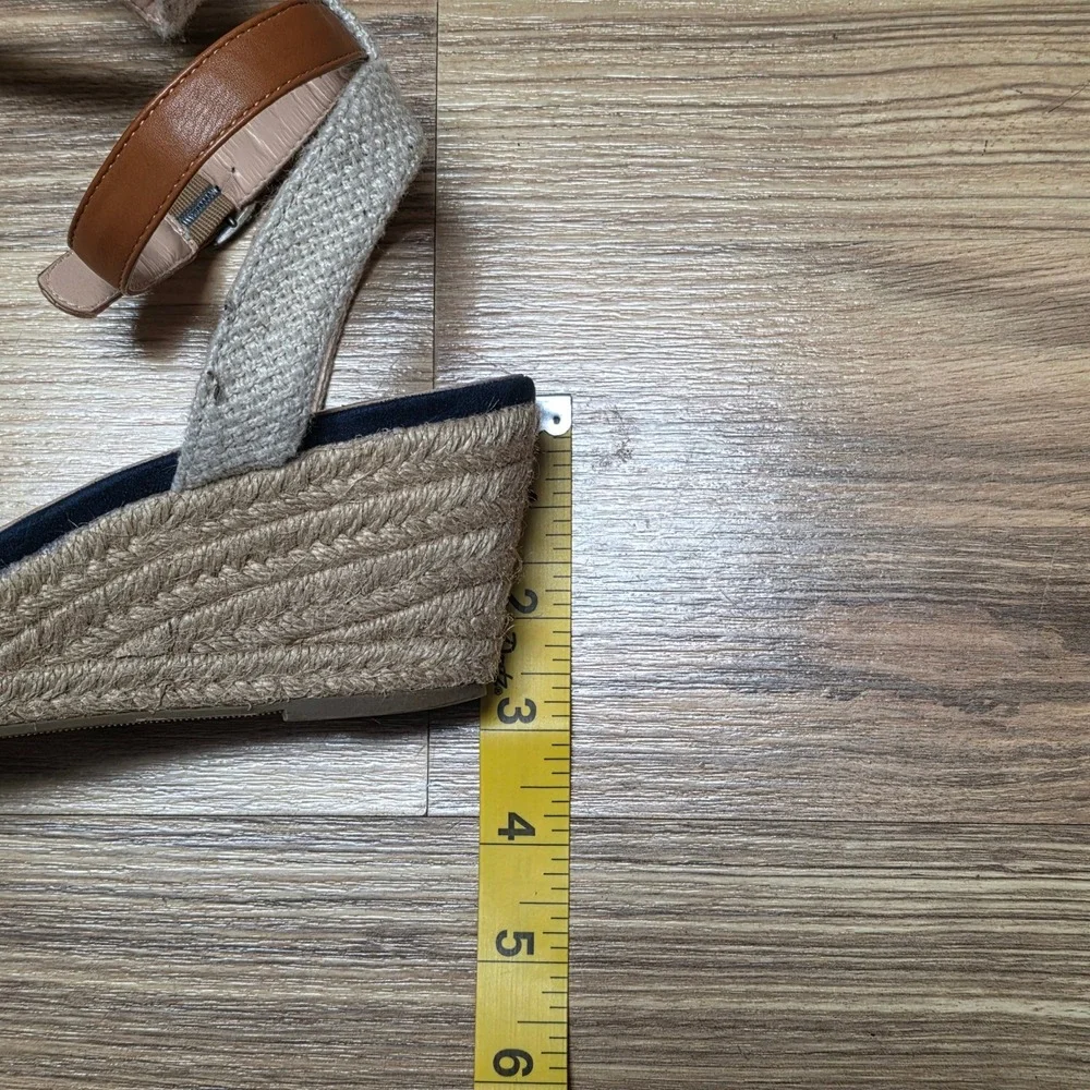 Dream Pairs Wedge Espadrille Sandals Women's Size 6 Navy Blue Ankle Strap‎